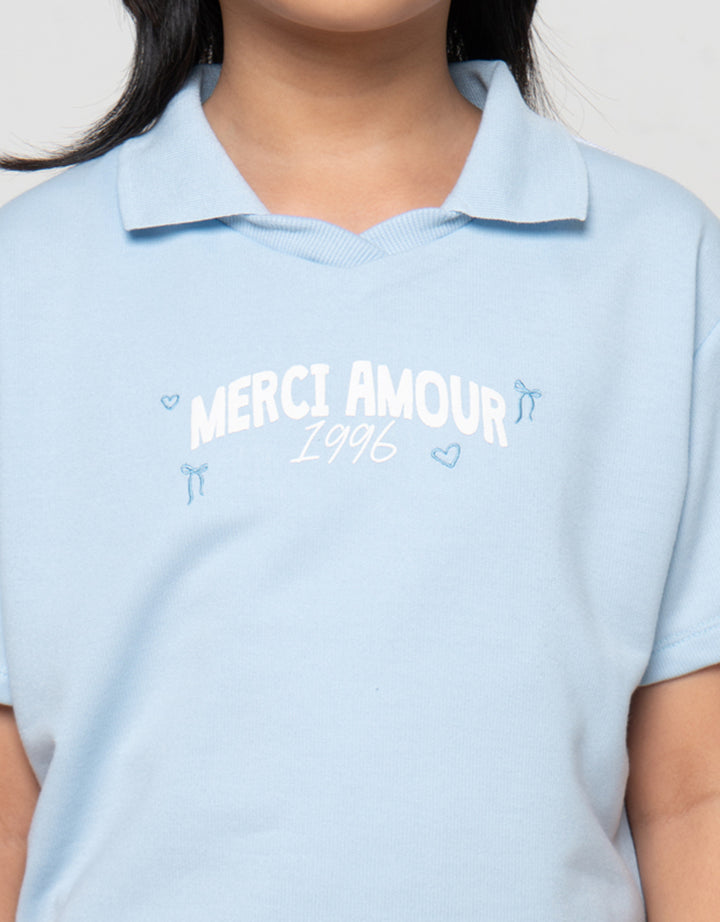Little M Mecrcie Amour Kaos Polo Anak Perempuan