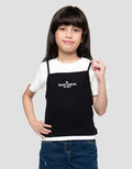 Little M 2In1 Rib 1  Print Kaos Anak Perempuan