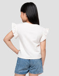 Little M Sweet Blooming Print Kaos Anak Perempuan