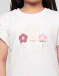 Little M Sweet Blooming Print Kaos Anak Perempuan