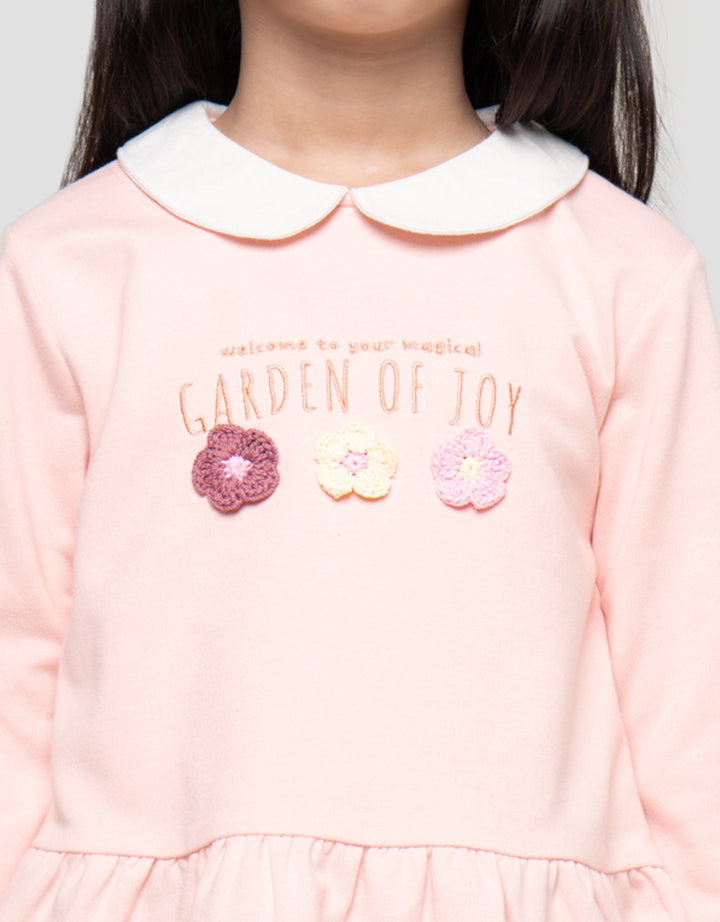 Little M Garden Of Joy Print Kaos Anak Perempuan