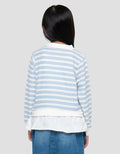LITTLE M STRIPE 1 KAOS POLO ANAK PEREMPUAN