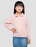 LITTLE M STRIPE 2 KAOS POLO ANAK PEREMPUAN
