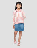 LITTLE M STRIPE 2 KAOS POLO ANAK PEREMPUAN