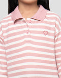 LITTLE M STRIPE 2 KAOS POLO ANAK PEREMPUAN