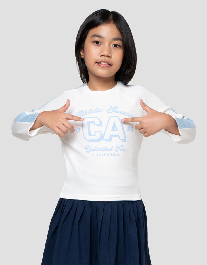 Little M Rib La Kaos Anak Perempuan