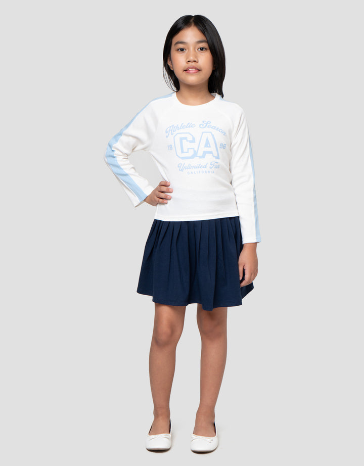 Little M Rib La Kaos Anak Perempuan