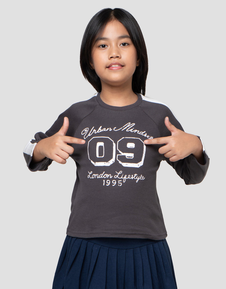 Little M Rib Kaos Anak Perempuan