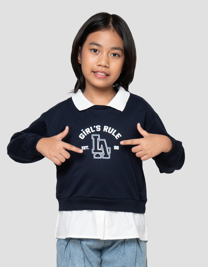 Little M Rule Sweater Anak Perempuan