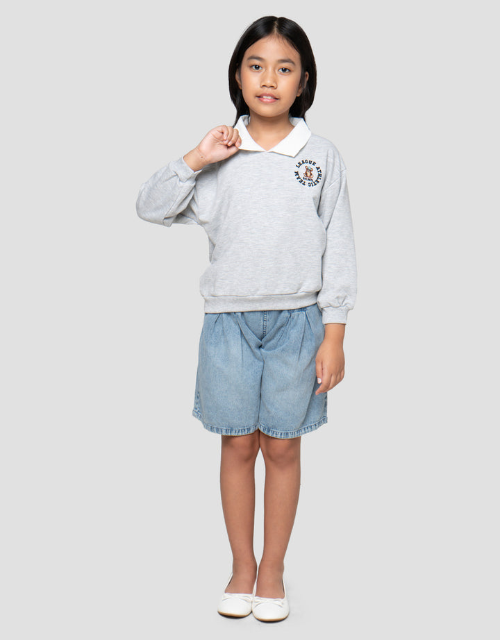 Little M League Ath Team Sweater Anak Perempuan