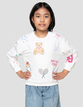 Little M Aop Bear Sport Sweater Anak Perempuan