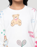 Little M Aop Bear Sport Sweater Anak Perempuan