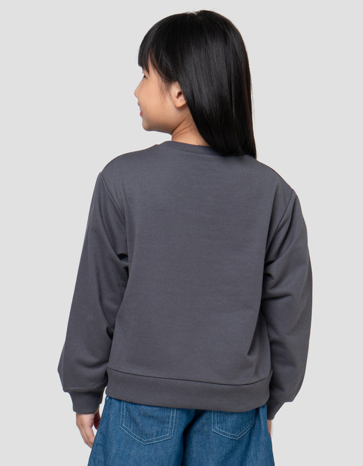 Little M Heart Aplikasi Sweater Anak Perempuan