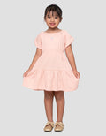 Little M Crinkle Tier Balon Sleeve Midi Dress Anak Perempuan