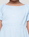 Little M Crinkle Tier 2 Midi Dress Anak Perempuan