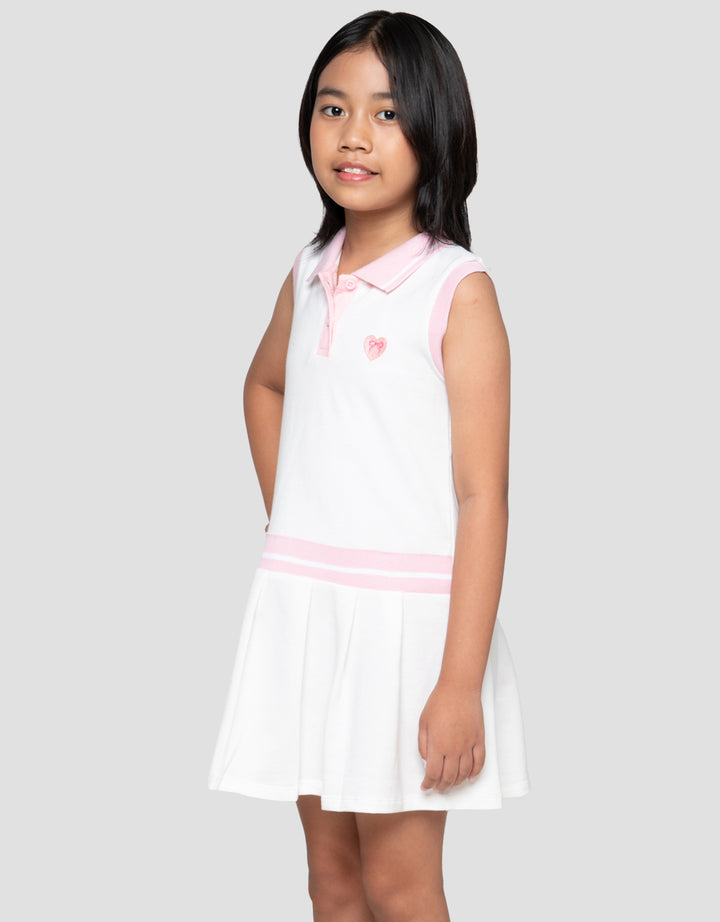 Little M Pleats Dress Polo Anak Perempuan