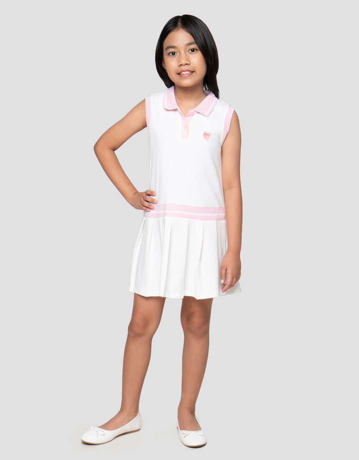 Little M Pleats Dress Polo Anak Perempuan