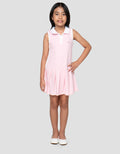 Little M Stripe Samping Dress Polo Anak Perempuan