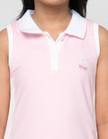 Little M Stripe Samping Dress Polo Anak Perempuan