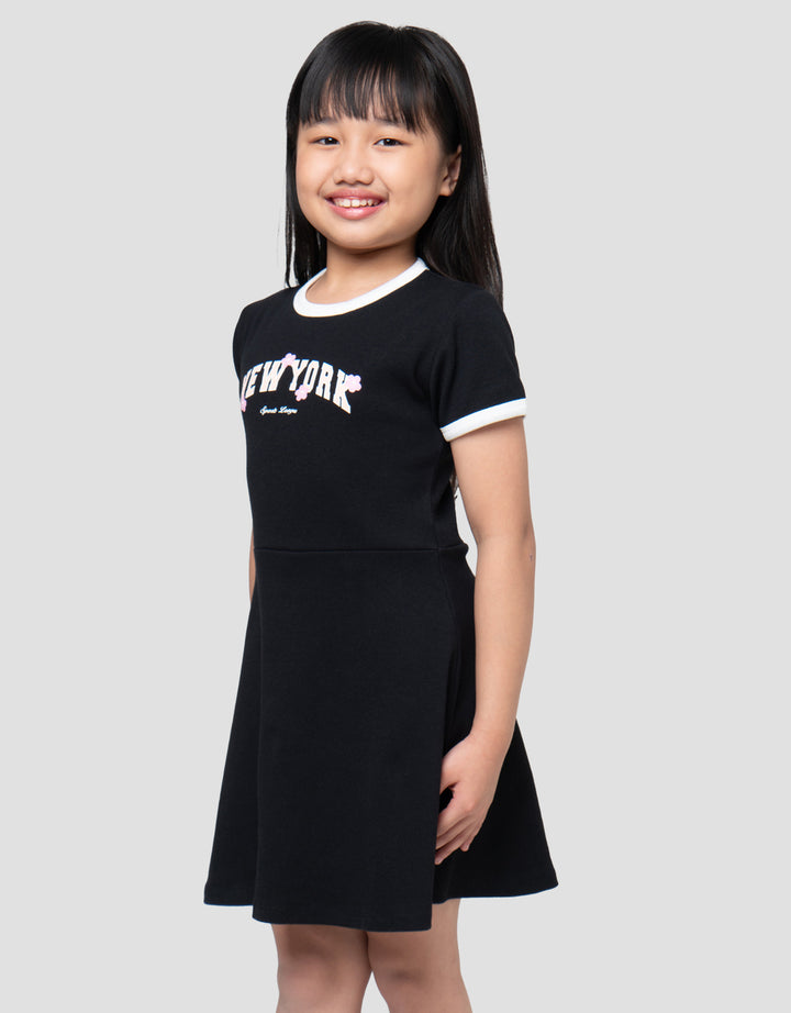 Little M New York Dress Anak Perempuan