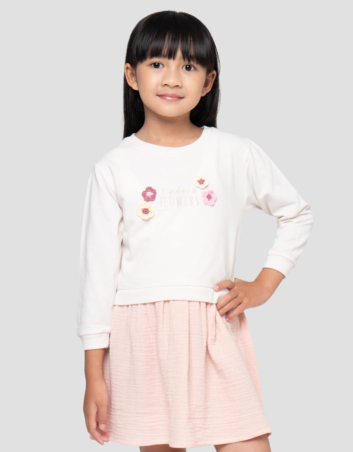 LITTLE M MIDI DRESS ANAK PEREMPUAN