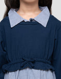 Little M Combi Stripe Dress Anak Perempuan