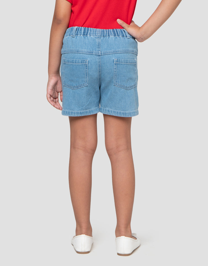 Little M Bordir Flower Celana Denim Anak Perempuan