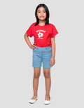 Little M Bordir Flower Celana Denim Anak Perempuan