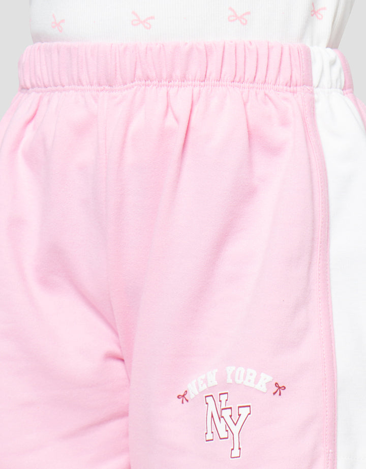 Little M Terry New York Celana Pendek Anak Perempuan