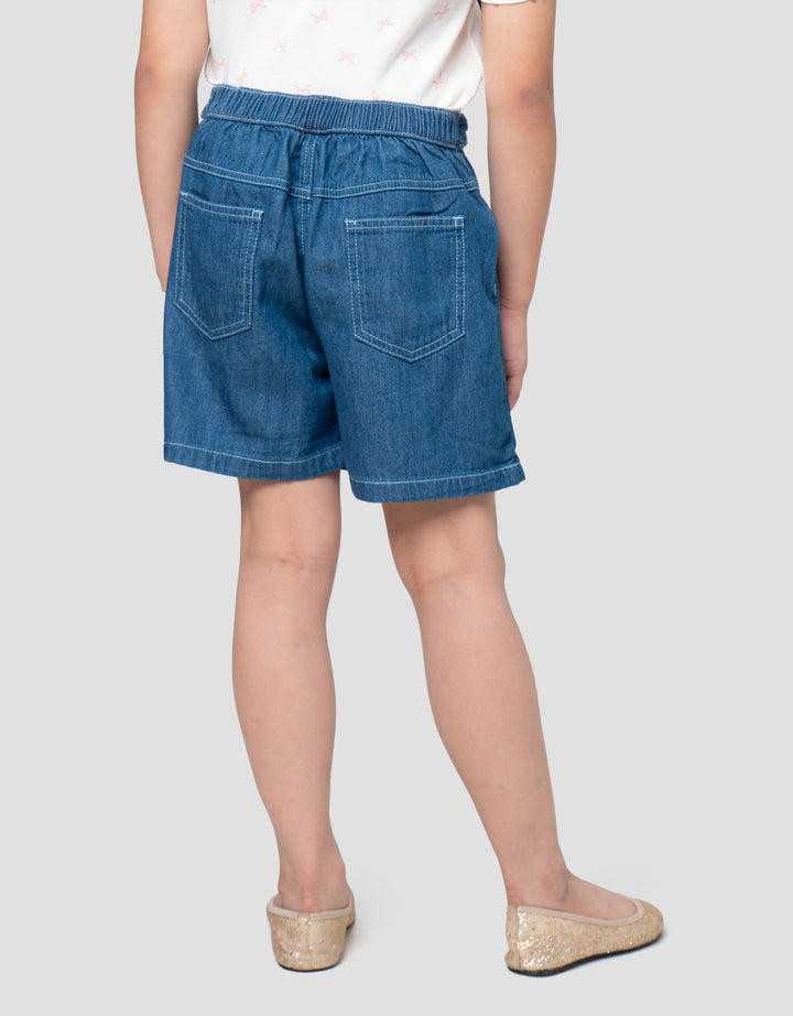 Little M Tali Pita Skort Jeans Anak Perempuan