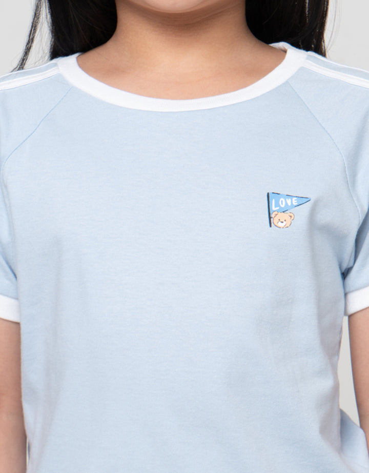 Little M Sporty Stripe 1 Pakaian Setelan Anak Perempuan