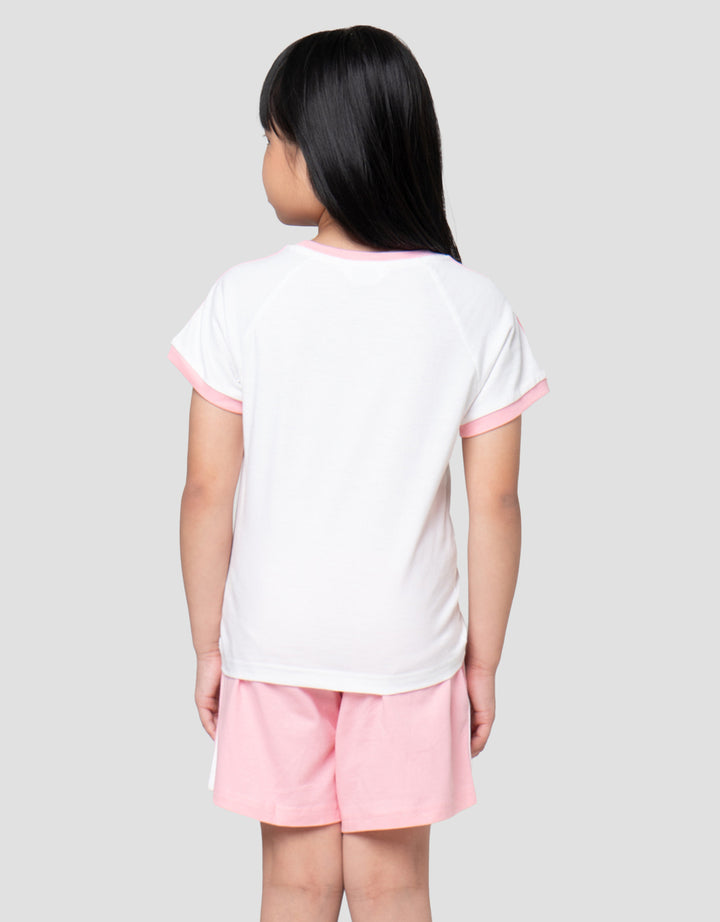 Little M Sporty Stripe 2 Pakaian Setelan Anak Perempuan