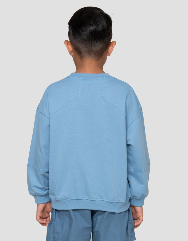 Little M Cut Sewn Epic Moment Sweater Oversize Anak Laki-Laki