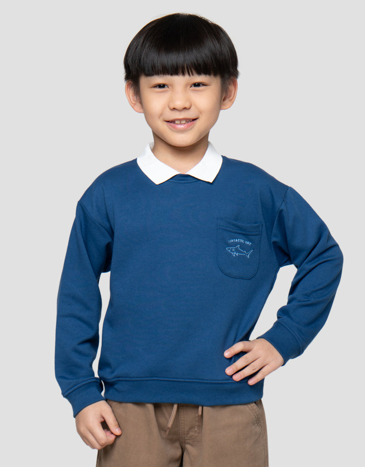 Little M Krah Ktg Fintastic Day Sweater Anak Laki-Laki