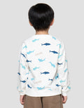 Little M Print Shark Sweater Anak Laki-Laki