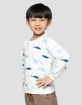 Little M Print Shark Sweater Anak Laki-Laki