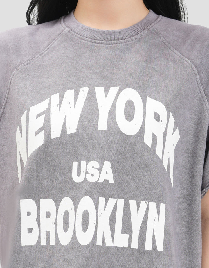 Nevada Baby Terry Wash New York Sweater Wanita