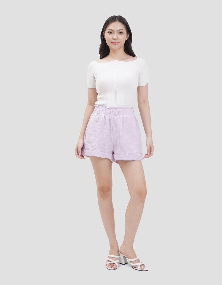 Nevada Woven Double Gauze Celana Pendek Wanita