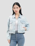 Nevada Boxy Jaket Denim Wanita