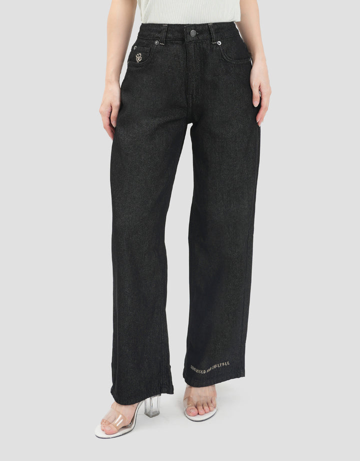 Nevada Wide Leg Celana Denim Wanita