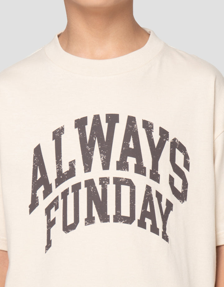 Nevada Print Always Kaos Oversize Anak Laki-Laki