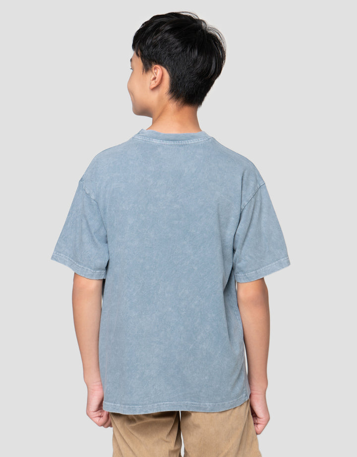 Nevada Washing Patch Ny Kaos Oversize Anak Laki-Laki