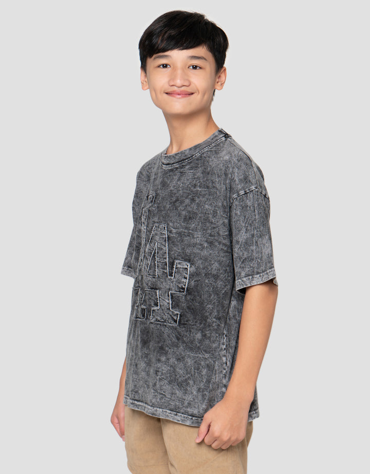 Nevada Washing Patch La Kaos Oversize Anak Laki-Laki
