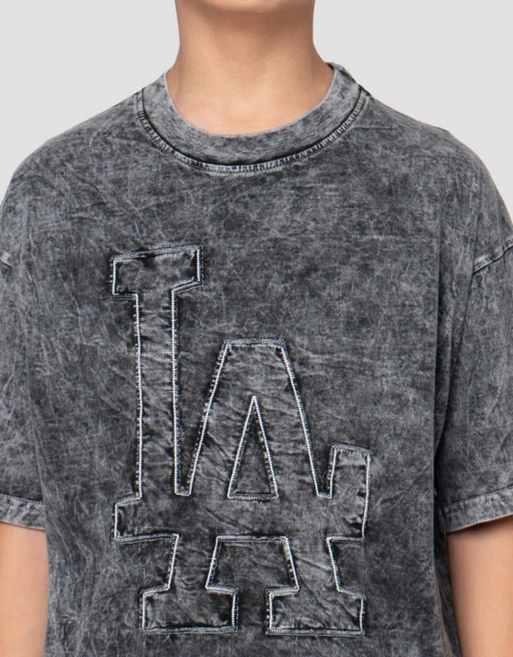 Nevada Washing Patch La Kaos Oversize Anak Laki-Laki