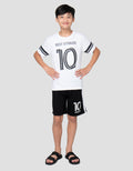 Nevada Print Soccer Big Number 12 Pakaian Setelan Anak Laki-Laki