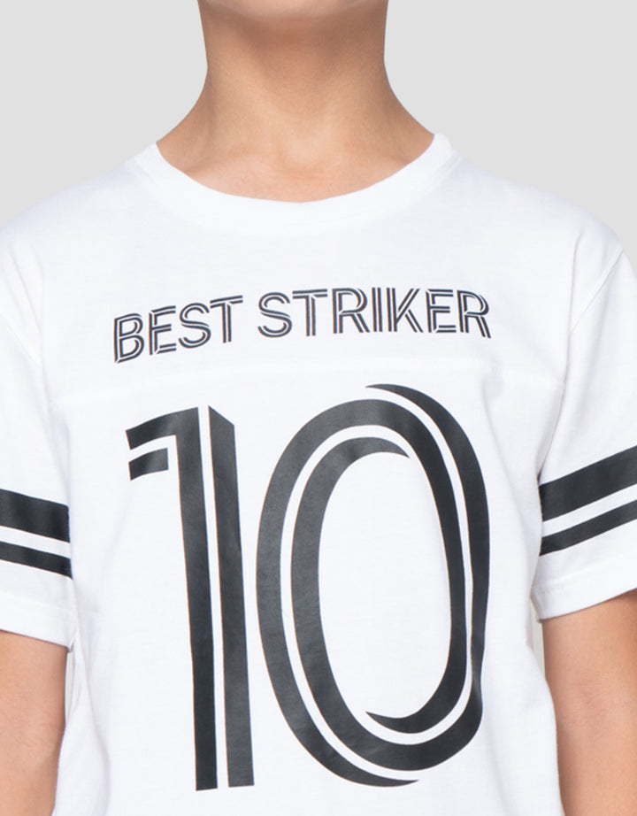 Nevada Print Soccer Big Number 12 Pakaian Setelan Anak Laki-Laki