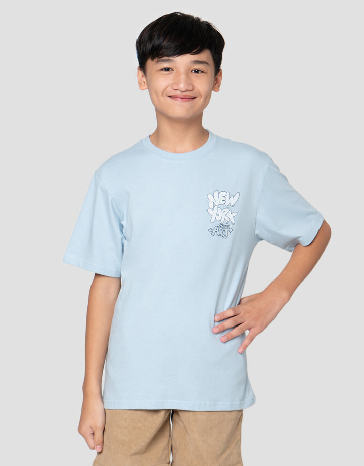 Nevada Both Sides Print Fnb New York City Kaos Anak Laki-Laki