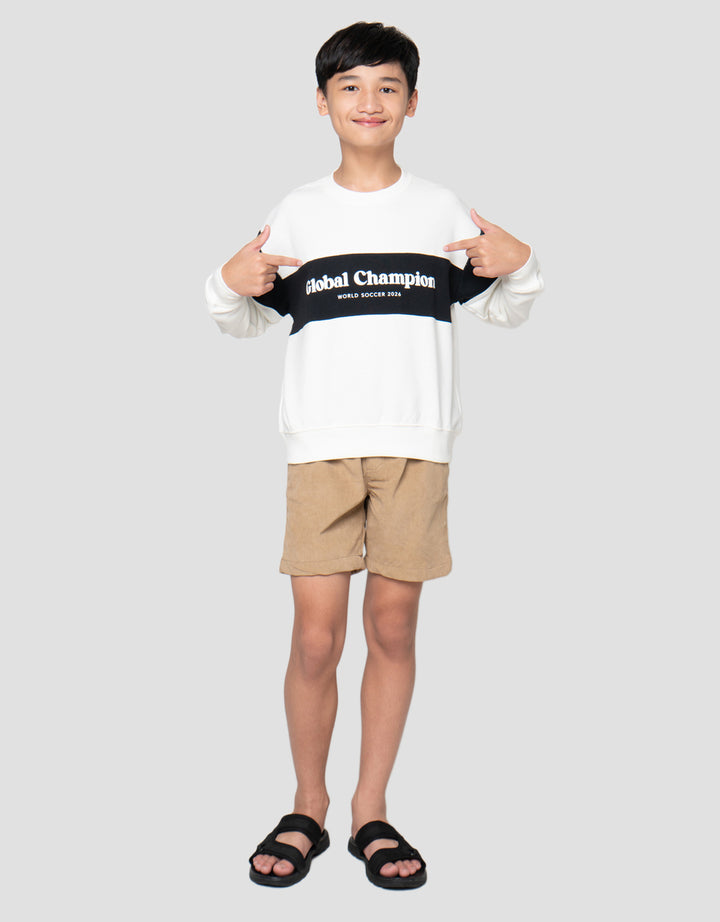 Nevada Words Sweater Anak Laki-Laki