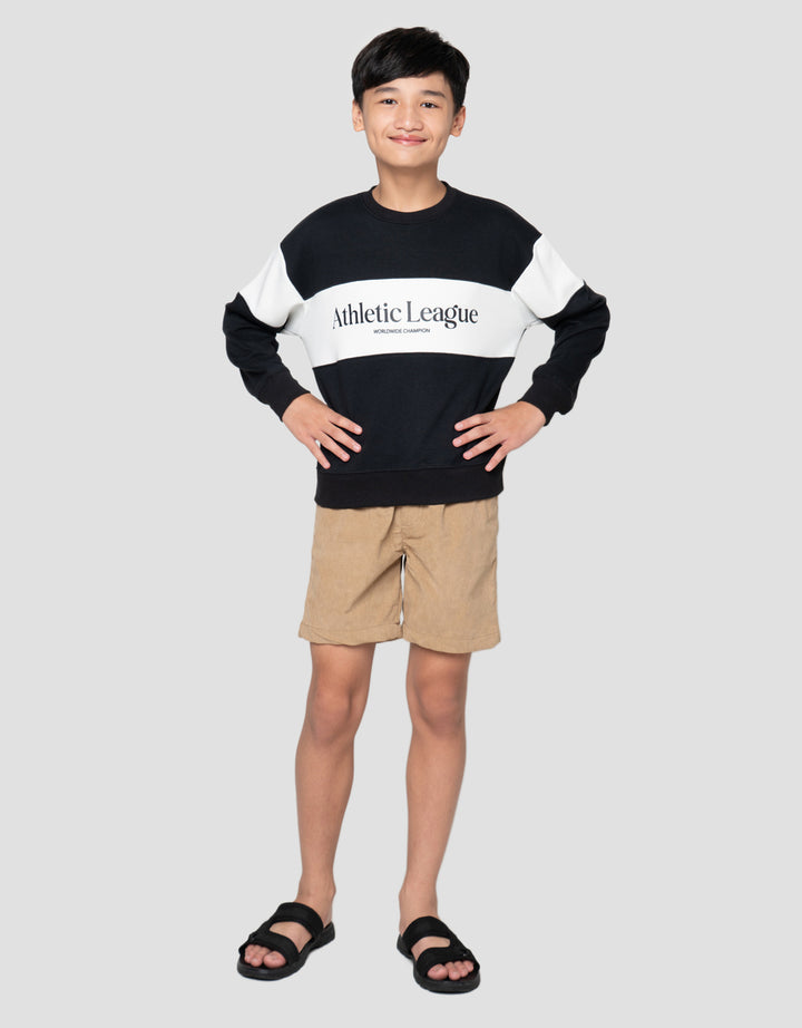 Nevada Print Words Sweater Anak Laki-Laki