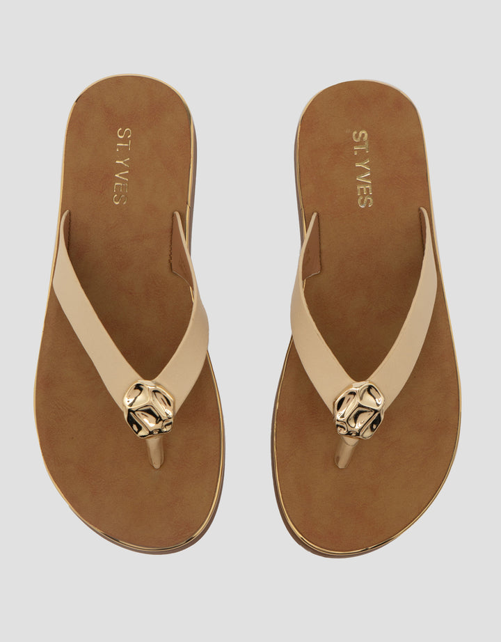 ST. YVES SANDAL FLIP FLOPS YQGOLD01 WANITA